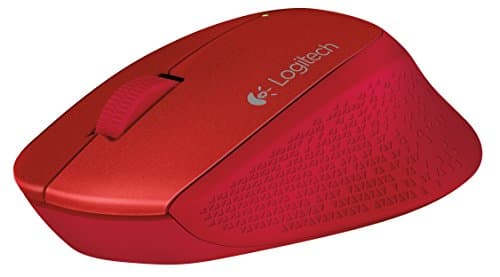 Logitech M320 Red Wireless Optical Mouse image
