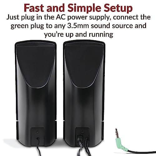 Cyber Acoustics CA-2014rb 2.0 4 W Speaker System image