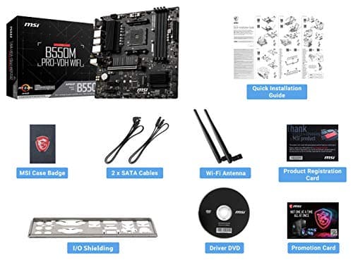 MSI B550M PRO-VDH WIFI AM4 DDR4 Micro ATX image