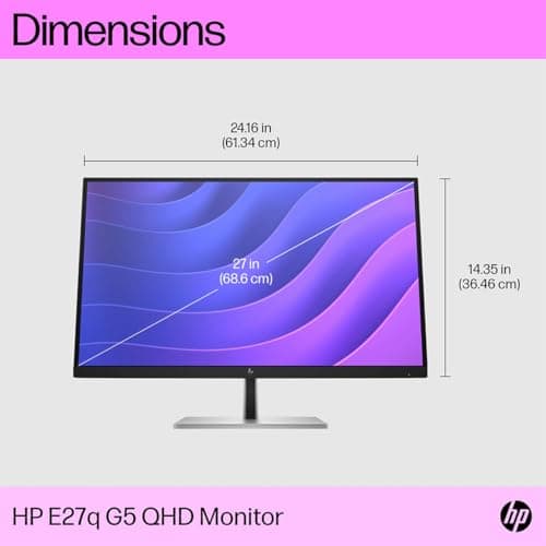 HP E27q G5 27" 1440p 75Hz IPS Monitor image