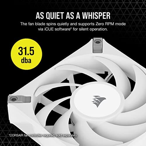 Corsair AF120 ELITE 120mm White / Gray PWM 59.1 CFM image