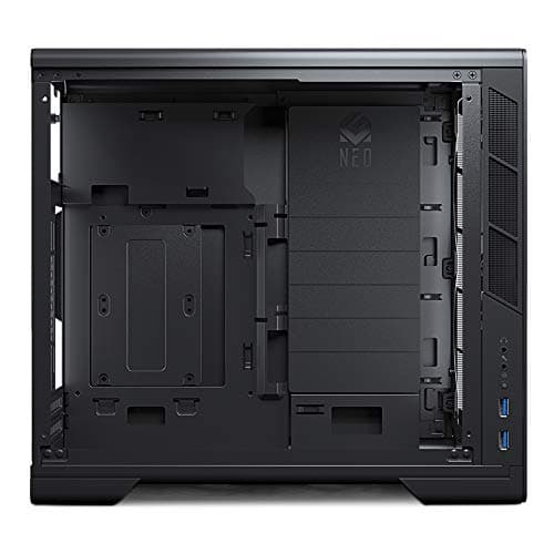 MagniumGear Neo Mini V2 Mini-ITX Desktop Silver Tempered Glass Side Panel Front USB 3.2 Gen 1 Type-A image