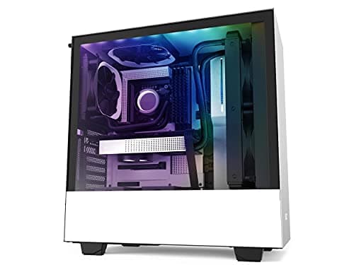NZXT H510i ATX Mid Tower White with Tempered Glass Side Panel and USB 3.2 Gen 2 Type-C USB 3.2 Gen 1 Type-A image