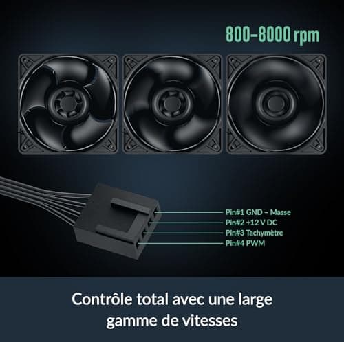 ARCTIC S12038-8K 120mm Black PWM 220 CFM 1-Pack image