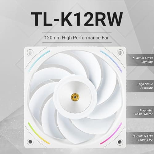 Thermalright TL-K12RW 120mm White Addressable RGB PWM 69 CFM image