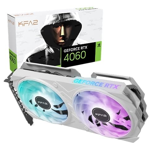 KFA2 GeForce RTX 4060 EX (1-Click OC) 8GB GDDR6 White image