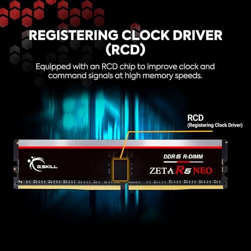 G.Skill Zeta R5 Neo Black Registered DDR5-6400 CL32 128GB (4x32GB) image