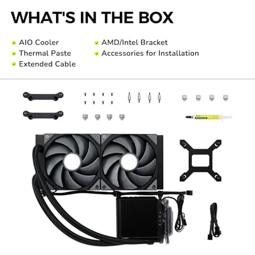 TRYX PANORAMA Water 240mm 81.32 CFM Black image