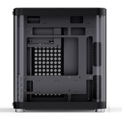 Jonsbo TK-1 Micro ATX Mini Tower Black with Tempered Glass Side Panel and USB 3.2 Gen 2 Type-C, USB 3.2 Gen 1 Type-A image