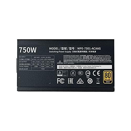 MWE GOLD 750 V2 FULL MODULAR 750 W 80+ Gold Certified Fully Modular ATX Power Supply image