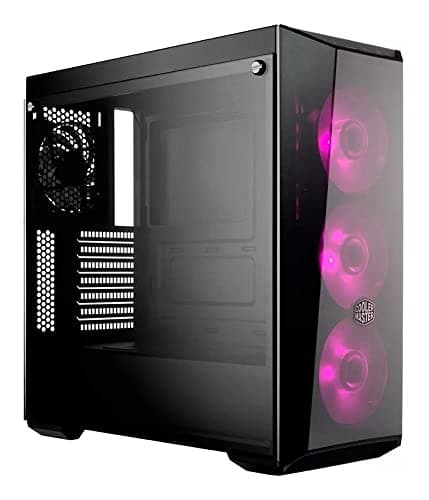 Cooler Master MasterBox Lite 5 RGB ATX Mid Tower Black Tempered Glass Side Panel, RGB, USB 3.2 Gen 1 Type-A image
