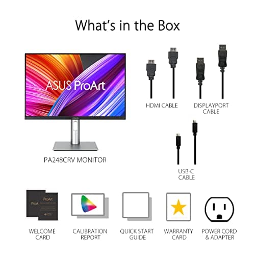 Asus ProArt Display PA248CRV 24.1" 1920x1200 75Hz IPS Monitor image