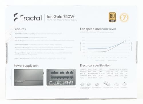 Fractal Design Ion Gold 750W Fully Modular 80+ Gold Certified ATX image