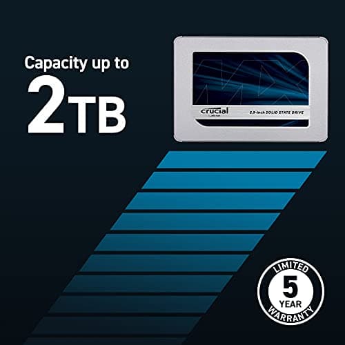 Crucial MX500 500GB 3D NAND SATA 2.5-inch Internal SSD image