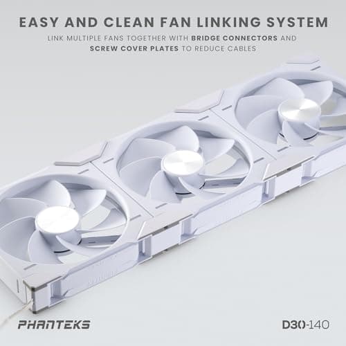 Phanteks PH-F140D30 140mm White PWM Addressable RGB 1-Pack image