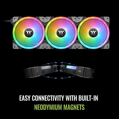 Thermaltake SWAFAN EX14 140mm Black RGB 3-Pack image