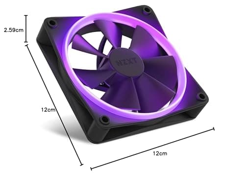 NZXT F120 120mm Black Addressable RGB PWM 50.18 CFM image