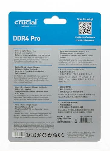 Crucial Pro Black / Green DDR4-3200 CL22 64GB (2x32GB) image