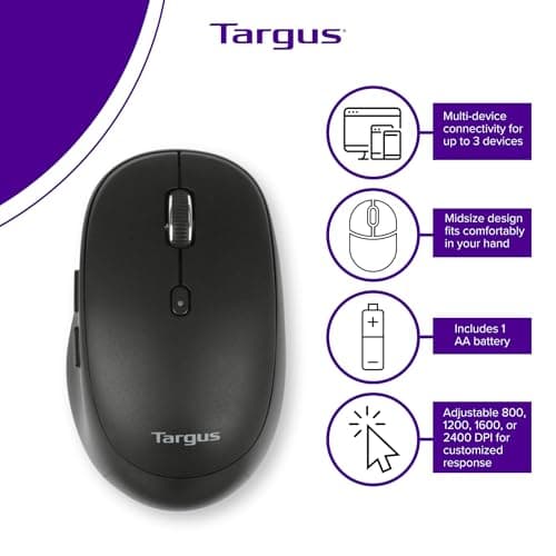 Targus AMB582GL Bluetooth/Wireless Optical Mouse image