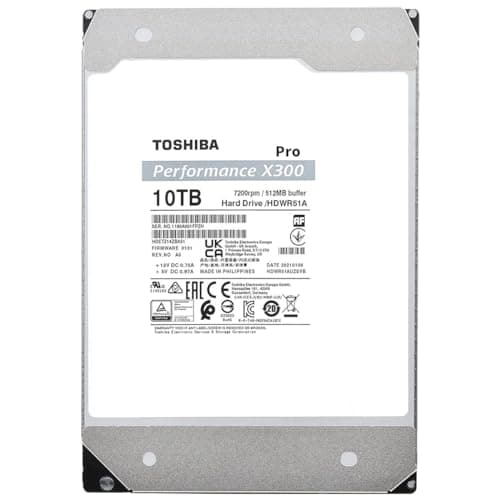 Toshiba X300 10TB 3.5" HDD 7200RPM SATA 6.0 Gb/s image