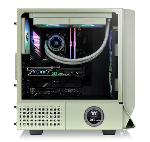 Thermaltake Ceres 350 MX ATX Mid Tower Green with Tempered Glass Side Panel and USB 3.2 Gen 2 Type-C, USB 3.2 Gen 1 Type-A image