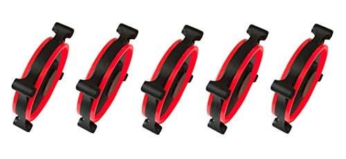 Apevia C 120mm Black / Red 57.67 CFM Red LED 5-Pack image