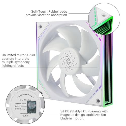 Thermalright TL-M 120mm White PWM ARGB image