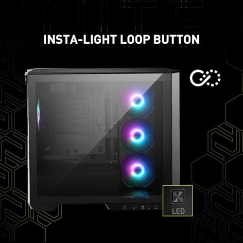 MSI MAG PANO M100R PZ Micro ATX Mid Tower Black Tempered Glass image