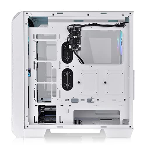 Thermaltake View 300 MX Snow ATX Mid Tower White Tempered Glass ARGB image