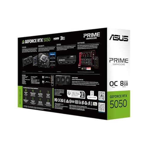 Asus PRIME GeForce RTX 5050 8GB GDDR6 Black image
