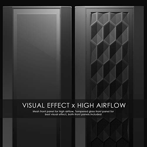 Anidees AI CRYSTAL XL PRO LITE ATX Full Tower Black Tempered Glass image