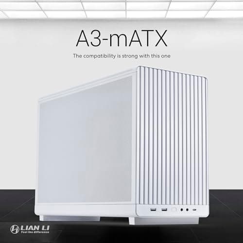 Lian Li A3-mATX Micro ATX Mini Tower White Mesh image