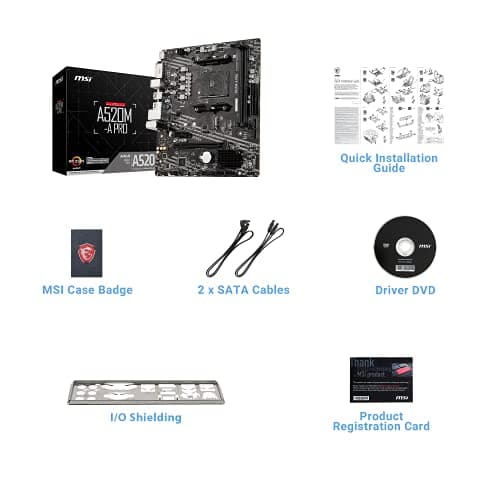 MSI A520M-A PRO Micro ATX AM4 image