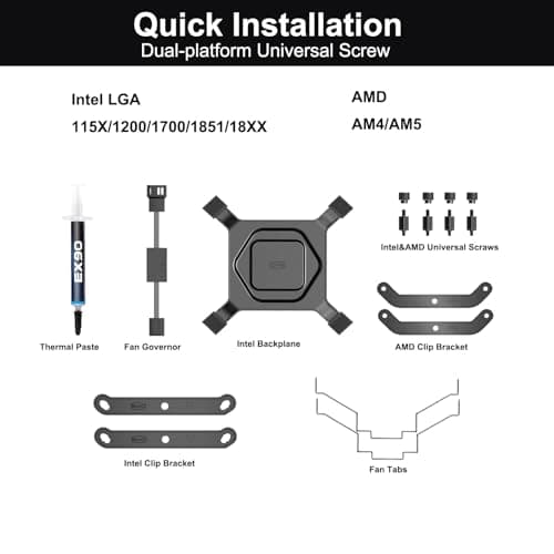 PC Cooler RZ400 V2 Air 155mm 86.73 CFM Black image