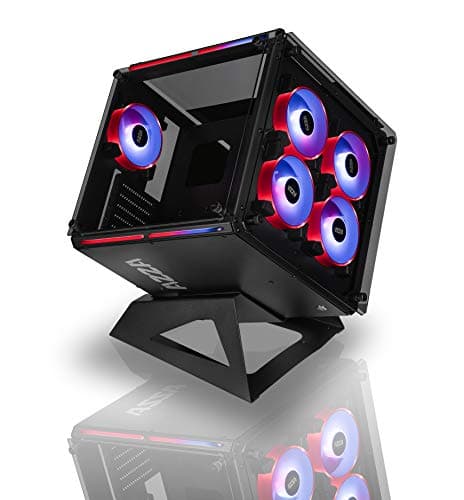 Azza Cube 802 RGB ATX Mid Tower Black RGB Tempered Glass image