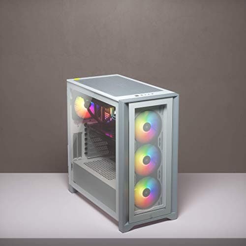 Corsair iCUE 4000X RGB ATX Mid Tower White Tempered Glass image