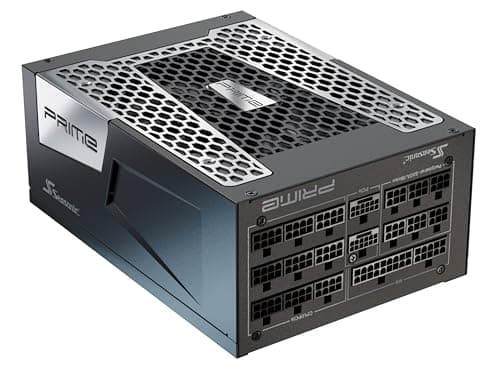 SeaSonic PRIME TX-1600 ATX 3.0 Black / Silver 1600W Fully Modular ATX 80+ Titanium Certified image