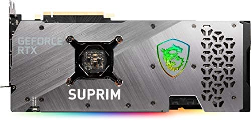 MSI Suprim X GeForce RTX 3070 LHR 8GB GDDR6 Black / Silver image