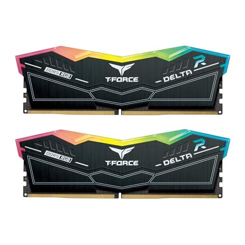 TEAMGROUP T-Force Delta RGB Black DDR5-6000 CL38 64GB (2x32GB) image