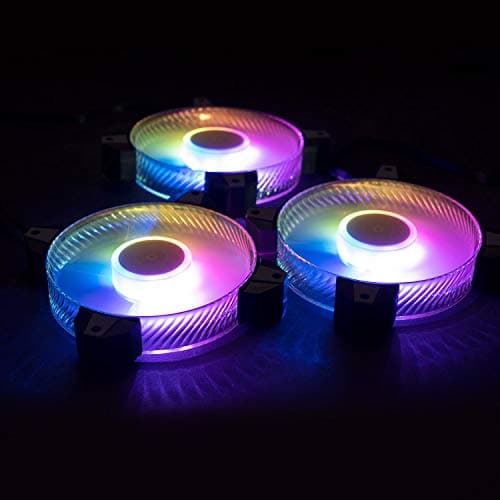 In Win Saturn ASN120 120mm White / Black PWM Addressable RGB 77.17 CFM 3-Pack image