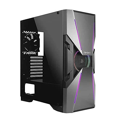 Antec Dark Avenger DA601 E-ATX Mid Tower Case/ARGB Motherboard Sync/Tempered Glass/Prizm 120 ARGB Fan Included image