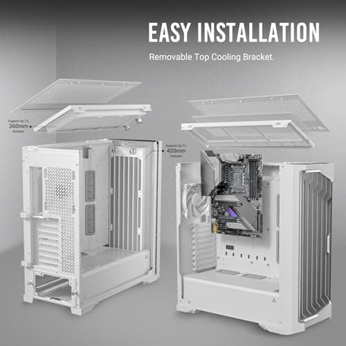 Antec Performance 1 ATX Full Tower White Tempered Glass image