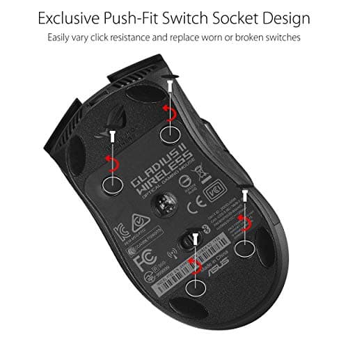 Asus P702 ROG GLADIUS II WIRELESS Wireless Optical Gaming Mouse image