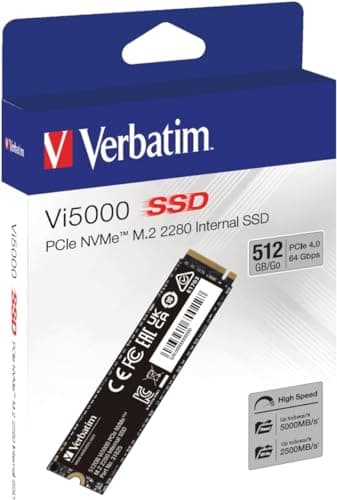 Verbatim Vi5000 512GB SSD M.2 PCIe 4.0 NVMe image