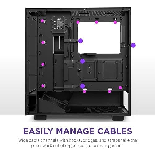 NZXT H5 Elite ATX Mid Tower Black Tempered Glass Side Panel image