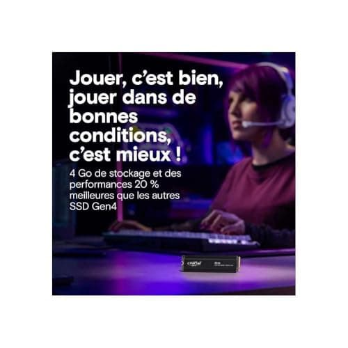 Crucial P310 w/Heatsink 2TB M.2-2280 SSD PCIe 4.0 x4 NVMe image