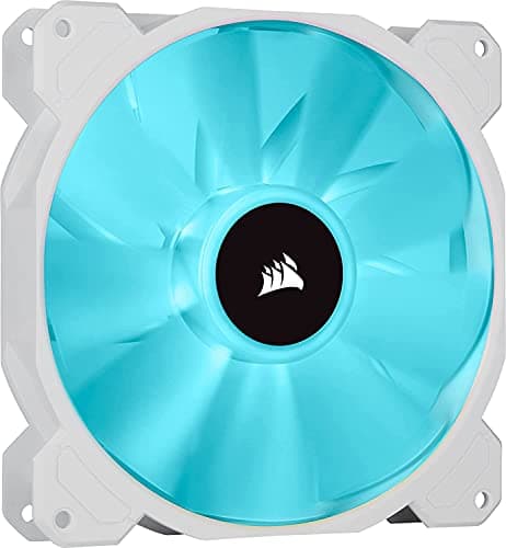 Corsair iCUE SP140 RGB Elite 140mm White RGB PWM 68.11 CFM 2-Pack image