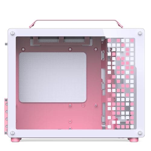 Jonsbo Jonsplus Z20 Micro ATX Desktop Pink / White with Tempered Glass Side Panel and USB 3.2 Gen 2 Type-C, USB 3.2 Gen 1 Type-A image