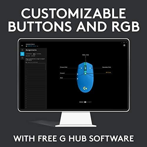 Logitech G203 Lightsync Wired Optical Gaming Mouse image