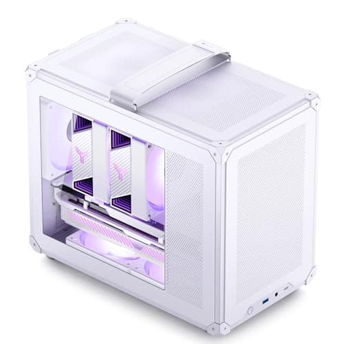 Jonsbo C6 MAX Micro ATX Desktop White Tempered Glass Side Panel image